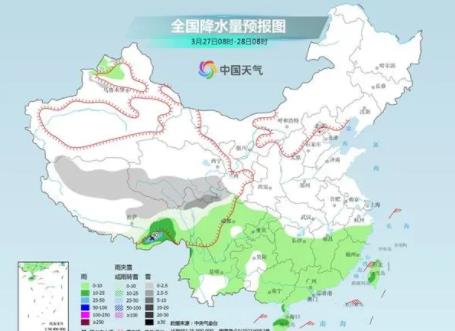 南方强降雨将上线 北方大部气温狂飙 南方气温将普遍不足20℃