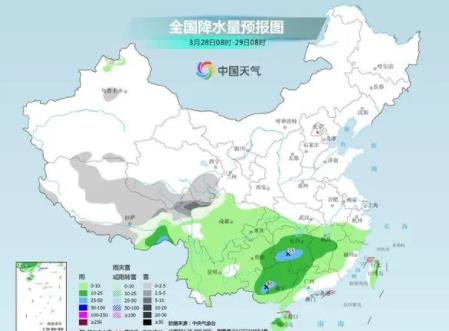 南方强降雨将上线 北方大部气温狂飙 南方气温将普遍不足20℃